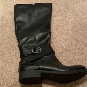 Leather boots